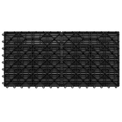 vidaXL Podlahové dlaždice 6 ks 60x30 cm 1,08 m² čierne