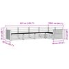 vidaXL Z&aacute;hradn&aacute; s&uacute;prava gaučov 5 pcs Pr&iacute;rodn&aacute; Pevn&eacute; ak&aacute;ciov&eacute; drevo