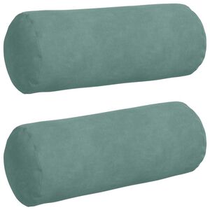 vidaXL Podložkov&eacute; vank&uacute;&scaron;e 2 pcs Morsk&aacute; zelen&aacute; &Oslash; 15 x 40 cm