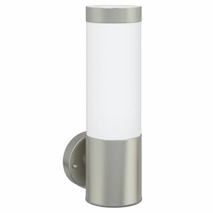vidaXL Exteri&eacute;rov&eacute; n&aacute;stenn&eacute; svietidlo Strieborn&aacute; 12 x 8,5 x 27 cm