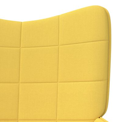 vidaXL Relaxačné kreslo, horčicovo žlté, látka