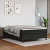 vidaXL Boxspring posteľ s matracom čierny 140x190 cm umel&aacute; koža