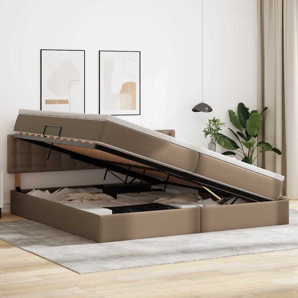 vidaXL Postel s &uacute;ložn&yacute;m prostorem a matrac&iacute; Kapsul&iacute;n 200 x 200 cm