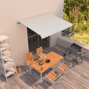 vidaXL Automatick&aacute; zaťahovacia mark&iacute;za 350x250 cm kr&eacute;mov&aacute;