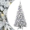 vidaXL Umel&yacute; Skl&aacute;pac&iacute; Vianočn&yacute; Stromček Biela 210 cm PE a PVC