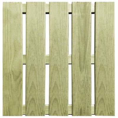 vidaXL Podlahové dlaždice 24 ks, 50x50 cm, drevo, zelené
