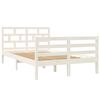 vidaXL Posteľný rám biely masívna borovica 120x200 cm