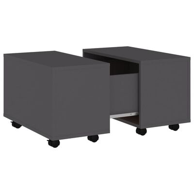 vidaXL Konferenčný stolík sivý 60x60x38 cm drevotrieska