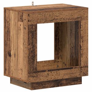 vidaXL Bočn&yacute; st&ocirc;l Star&eacute; drevo 60 x 40 x 65 cm Kompozitn&eacute; drevo