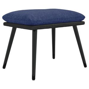 vidaXL Podnožka modr&aacute; 45x29,5x35 cm l&aacute;tka a umel&aacute; koža
