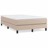 vidaXL Boxspring posteľ s matracom kapuč&iacute;nov&aacute; 120x200 cm umel&aacute; koža