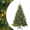 vidaXL Umel&yacute; vianočn&yacute; stromček s 300 LED-i Zelen&aacute; 180 cm PE a PVC