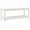 vidaXL Z&aacute;hradn&aacute; lavica biela 108x35x45 cm mas&iacute;vna borovica