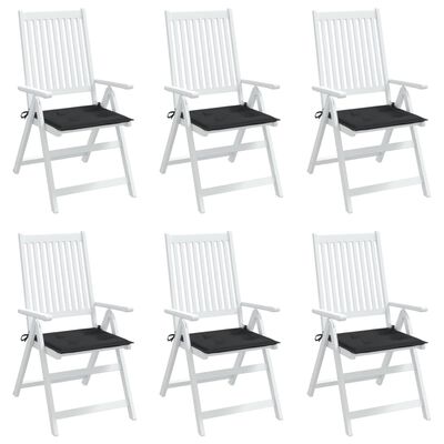 vidaXL Podložky na záhradné stoličky 6 ks 50x50x3 cm, oxfordská látka