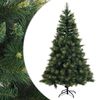 vidaXL Umel&yacute; Skl&aacute;pac&iacute; Vianočn&yacute; Stromček 120 cm PVC a kov Zelen&aacute;