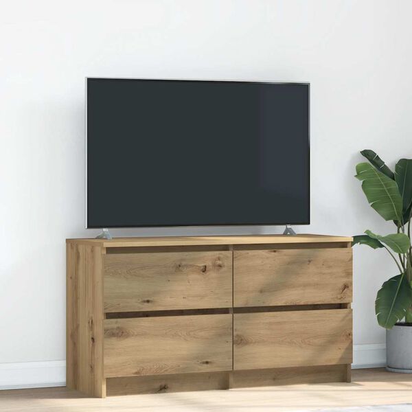 vidaXL TV skrinka Artisan Dub 100x35x54 cm Drevo