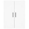 vidaXL Vysoká skrinka biela 69,5x34x180 cm spracované drevo