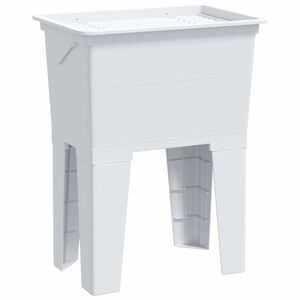 vidaXL Vaňa na pranie biela 59x41x75 cm živica