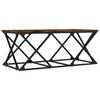 vidaXL Konferenčn&yacute; stol&iacute;k dymov&yacute; dub 100x49x40 cm kompozitn&eacute; drevo