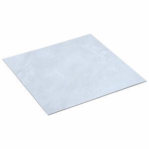 vidaXL Samo-lepiace podlahov&eacute; dosky Biely mramor 30,5 x 30,5 cm 20 ks