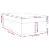 vidaXL Boxspring posteľ s matracom, tmavozelen&aacute; 120x190cm, zamat