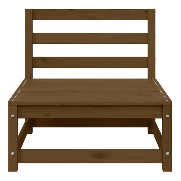 vidaXL Záhradné stredové pohovky s podložkami 2 ks borovicový masív