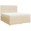 vidaXL Posteľn&yacute; r&aacute;m boxspring s matracom kr&eacute;mov&yacute; 180x200 cm l&aacute;tka
