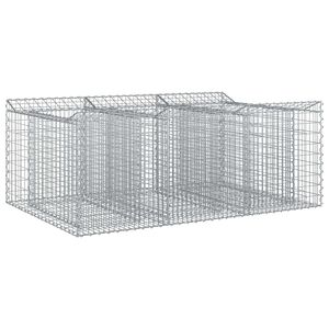 vidaXL Gabi&oacute;nov&aacute; vyv&yacute;&scaron;en&aacute; posteľ 150 x 100 x 60 cm Pozinkovan&aacute; oceľ
