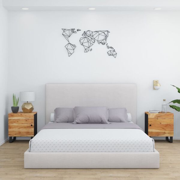 vidaXL Nočné stolíky 2 ks 40x33x46 cm akáciový masív