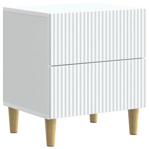 vidaXL Nočn&yacute; stol&iacute;k Biela 43 x 34,5 x 48 cm Kompozitn&eacute; drevo