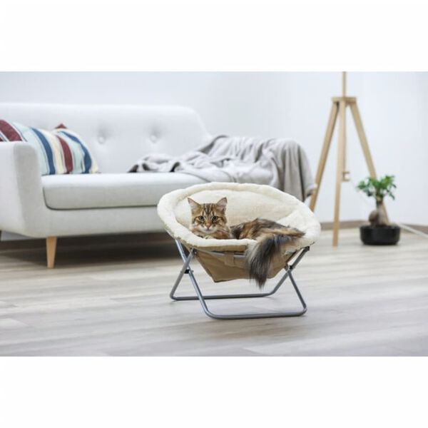 415651 Kerbl Cat Bed "Alice" Beige 58 cm 82640