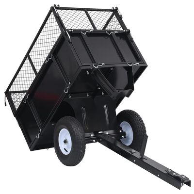 vidaXL Vyklápací prívesný vozík na kosačku, nosnosť 150 kg
