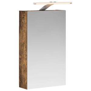 vidaXL K&uacute;peľňov&aacute; zrkadlov&aacute; skrinka Dymov&aacute; dub 30 x 10,5 x 50 cm