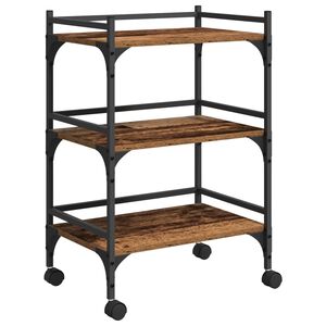 vidaXL Kuchynsk&yacute; voz&iacute;k Star&eacute; drevo 50 x 35 x 75.5 cm Kompozitn&eacute; drevo