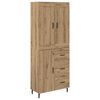 vidaXL Highboard 2 ks Remeseln&yacute; dub 69,5 x 34 x 180 cm