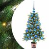 vidaXL Vianočn&yacute; stromček s 150 LED-i so stojanom Zelen&aacute; 90 cm PE