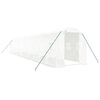 vidaXL F&oacute;liovn&iacute;k s oceľov&yacute;m r&aacute;mom biely 24 m&sup2; 12x2x2 m