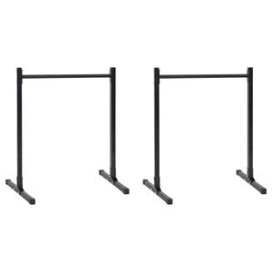 vidaXL Stanica na dipy 2 ks Čierna 55 x 90 x 104.5 cm