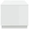 vidaXL Konferenčný stolík biely 102x50x44 cm spracované drevo