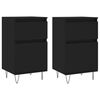 vidaXL Komody 2 ks čierne 40x35x70 cm kompozitné drevo