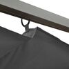 vidaXL Pergola so zaťahovacou strechou antracitov&aacute; 3x3 m oceľ 180 g/m&sup2;