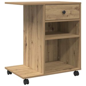 vidaXL Stojan na tlačiareň Dub artisan 60 x 40 x 68,5 cm