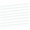 vidaXL Pr&iacute;davn&eacute; police 8 ks, biele 100x10x1,5 cm, drevotrieska