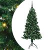 vidaXL Rohov&yacute; umel&yacute; vianočn&yacute; strom s 150 LED-i Zelen&aacute; 150 cm PVC a kov
