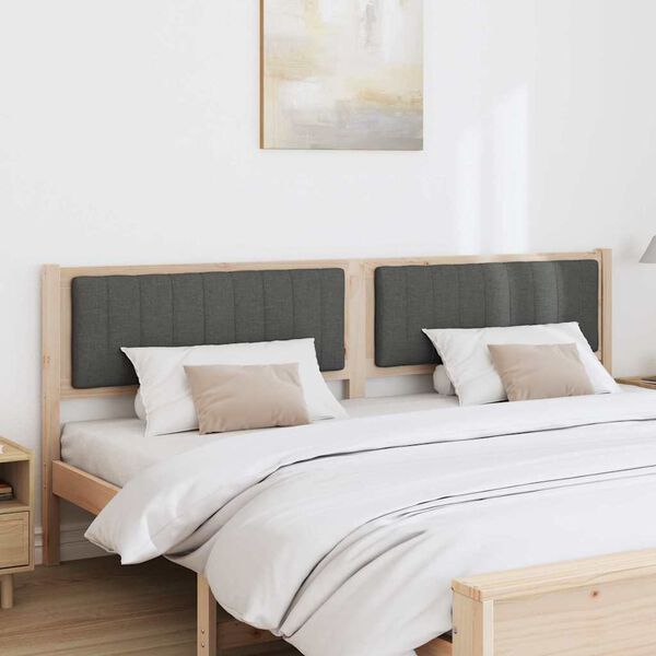 vidaXL Čal&uacute;nen&eacute; čelo postele Hned&aacute; 200 cm Mas&iacute;vne borovicov&eacute; drevo