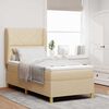 vidaXL Boxspring posteľ s matracom tmavo&scaron;ed&aacute; 90x190 cm Kr&eacute;mov&aacute; l&aacute;tka