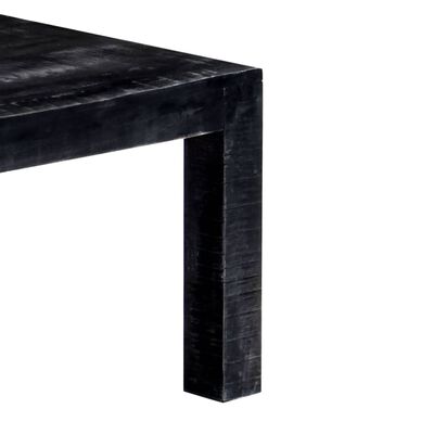vidaXL Konferenčný stolík čierny 110x50x35 cm mangový masív