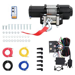 vidaXL Elektrick&yacute; navijak 12 V 4500 lbs 2040 kg s diaľkov&yacute;m ovl&aacute;dan&iacute;m