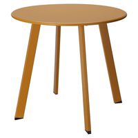 ProGarden Koncový stolík 50x45 cm matná horčicová žltá