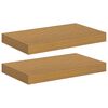 vidaXL Stenn&aacute; polica 2 pcs B&eacute;žov&aacute; 40 x 23,5 x 4 cm Kompozitn&eacute; drevo
